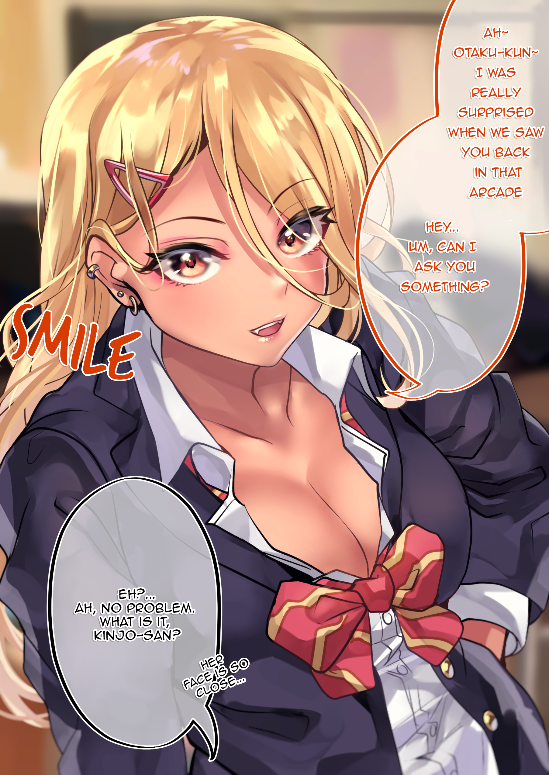 The Story Of An Otaku And A Gyaru Falling In Love Chapter 24: Affection Level: Kinjo 15% Osanai 17% - Picture 1