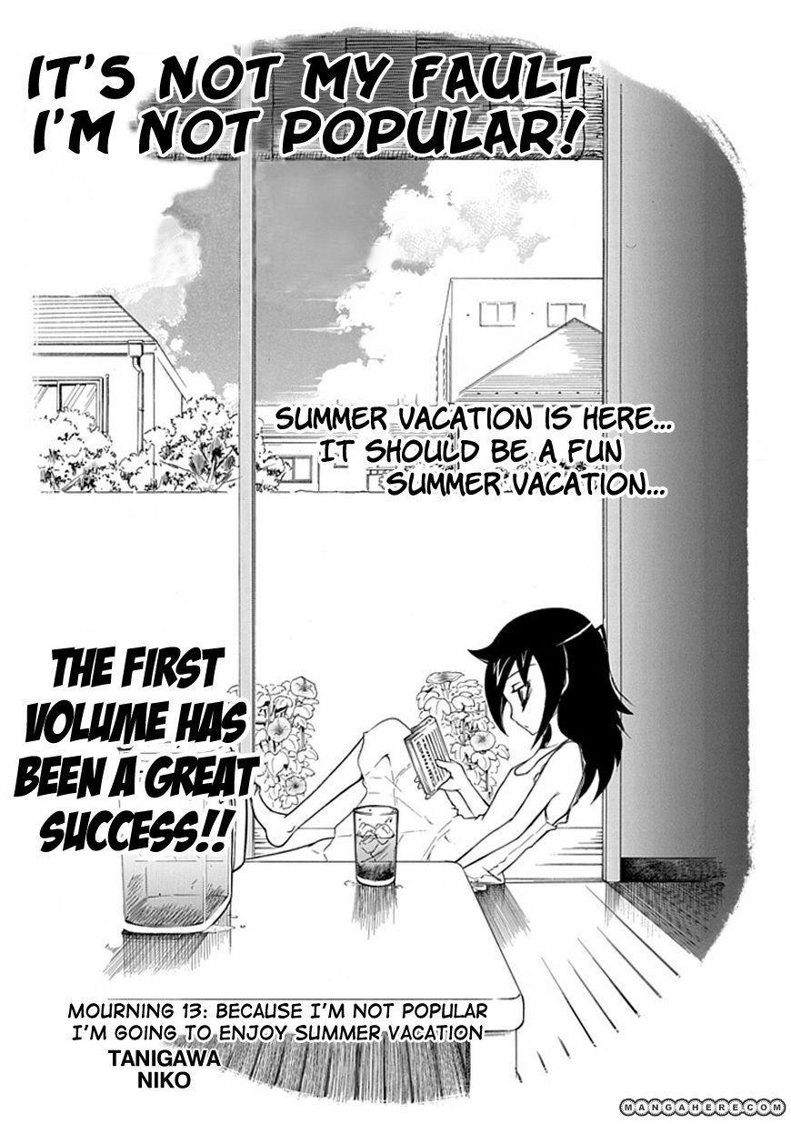 It's Not My Fault That I'm Not Popular! Vol.2 Chapter 13: Because I'm Not Popular, I'm Going To Enjoy Summer Vacation - Picture 2