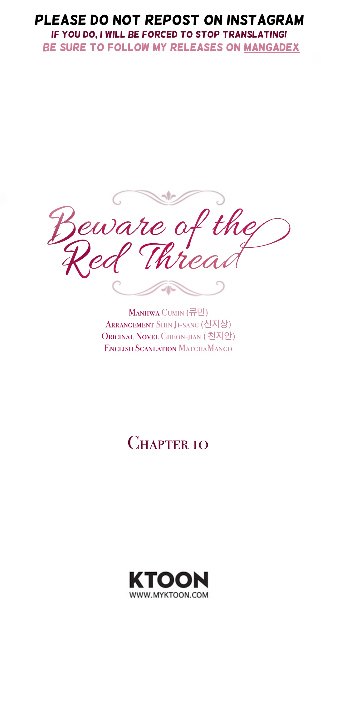 Beware Of The Red Thread Chapter 10 - Picture 1