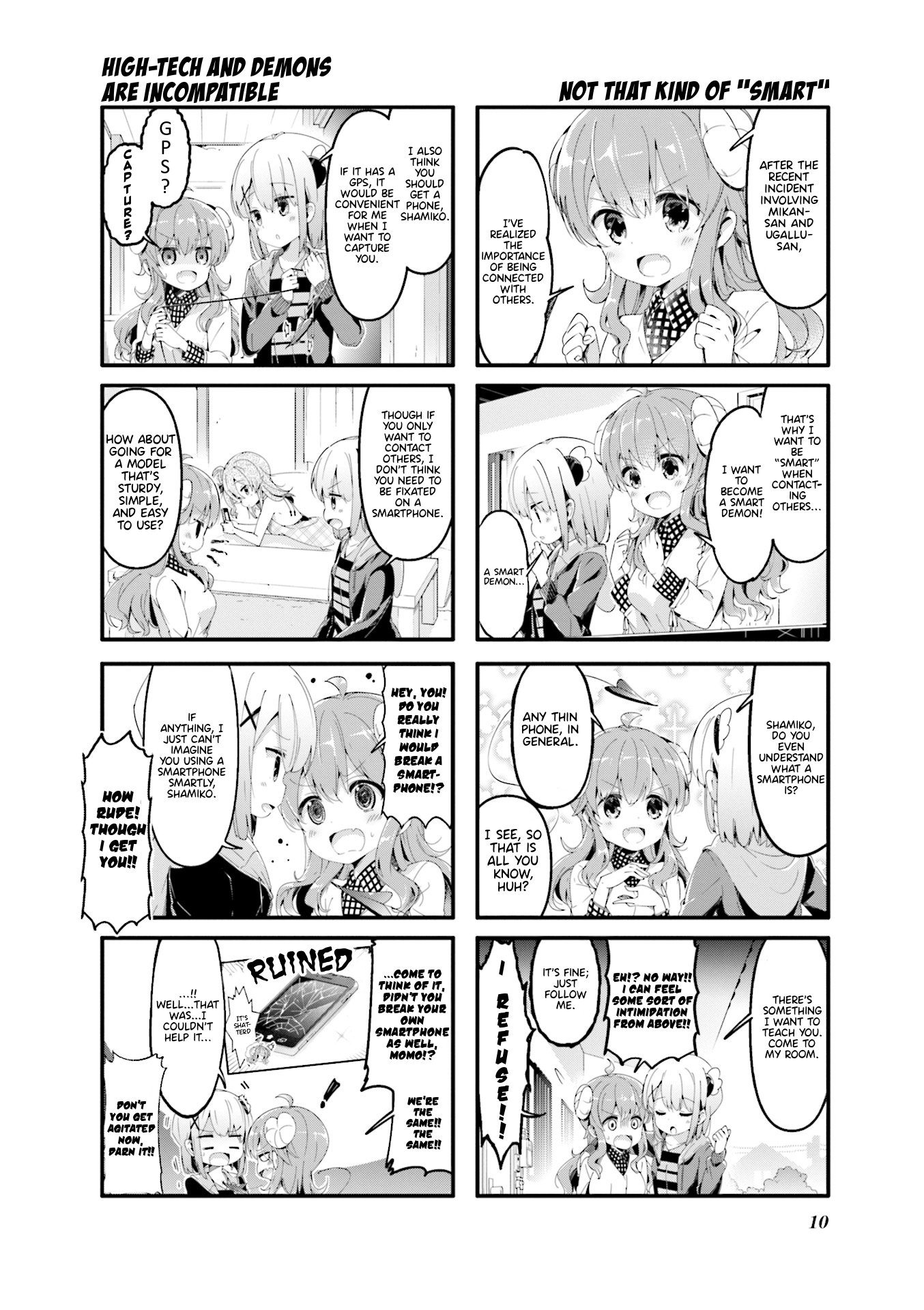 Machikado Mazoku Vol.5 Chapter 53: Communications Revolution! Starting From Today I'm A Smart Demon! - Picture 2