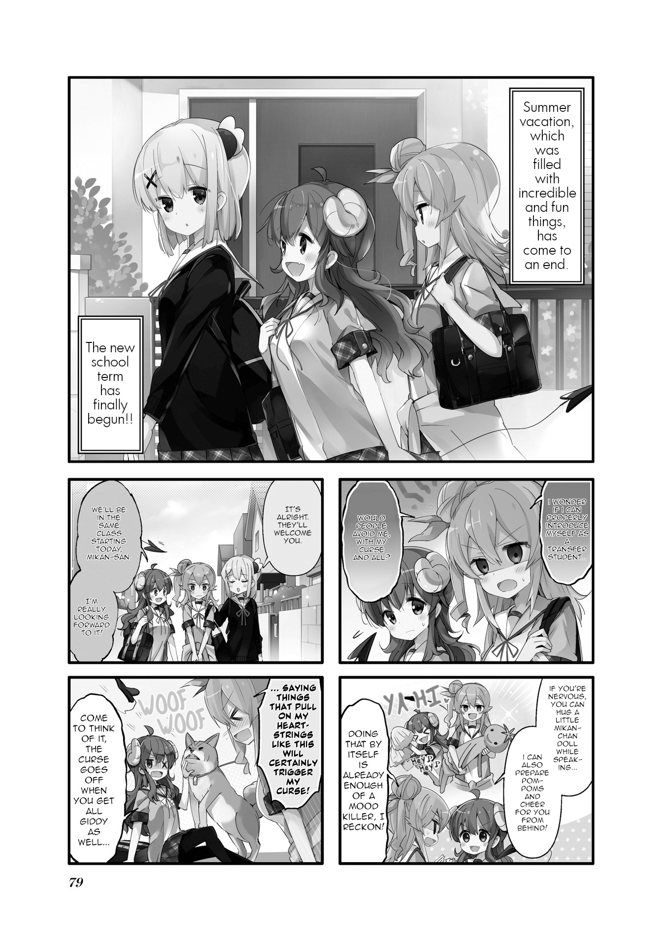 Machikado Mazoku Chapter 48: A New School Term! The Magical Girl’S New Role! - Picture 1