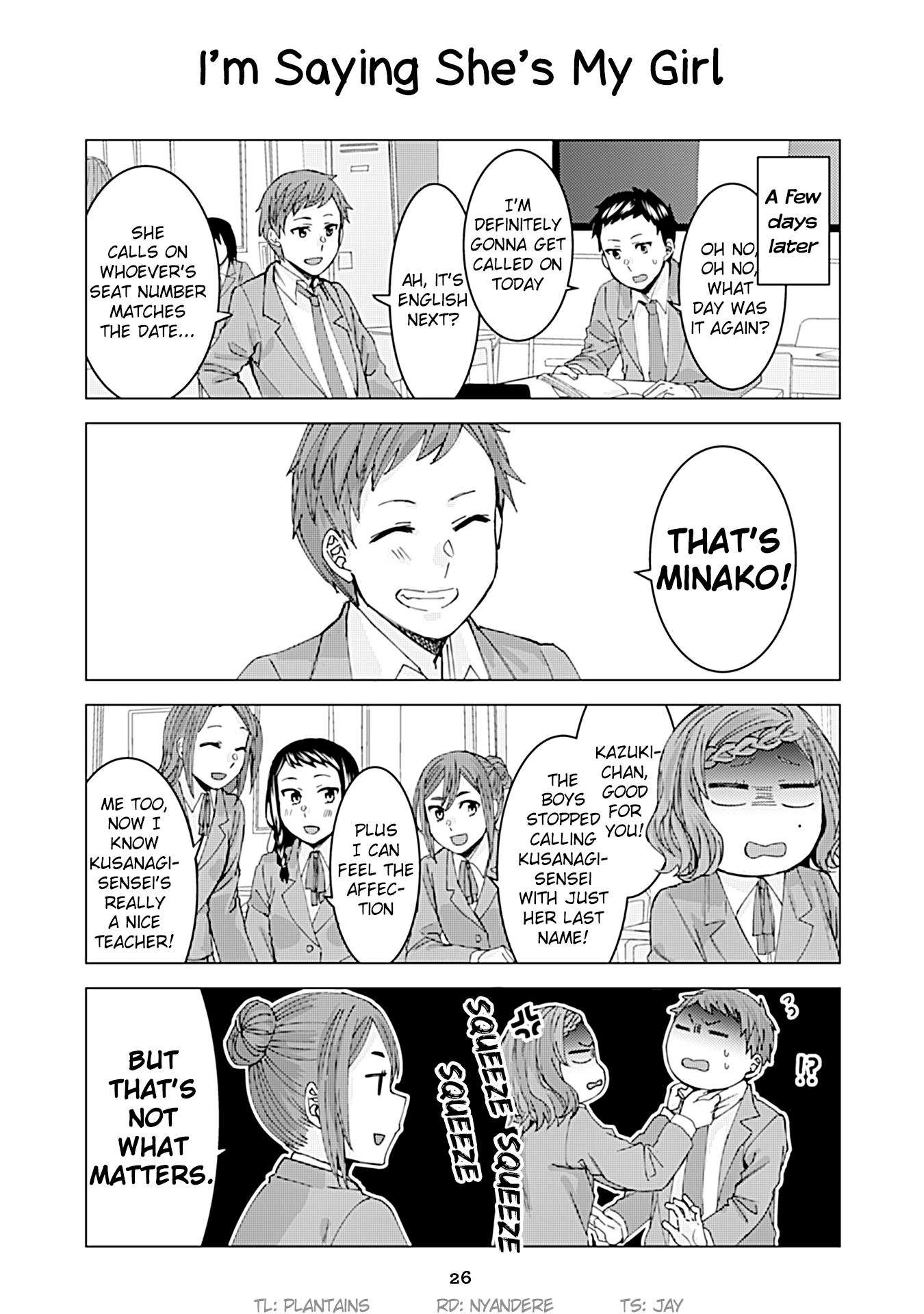 Kusanagi-Sensei Is Being Tested Vol.2 Chapter 140: I'm Saying She's My Girl - Picture 1