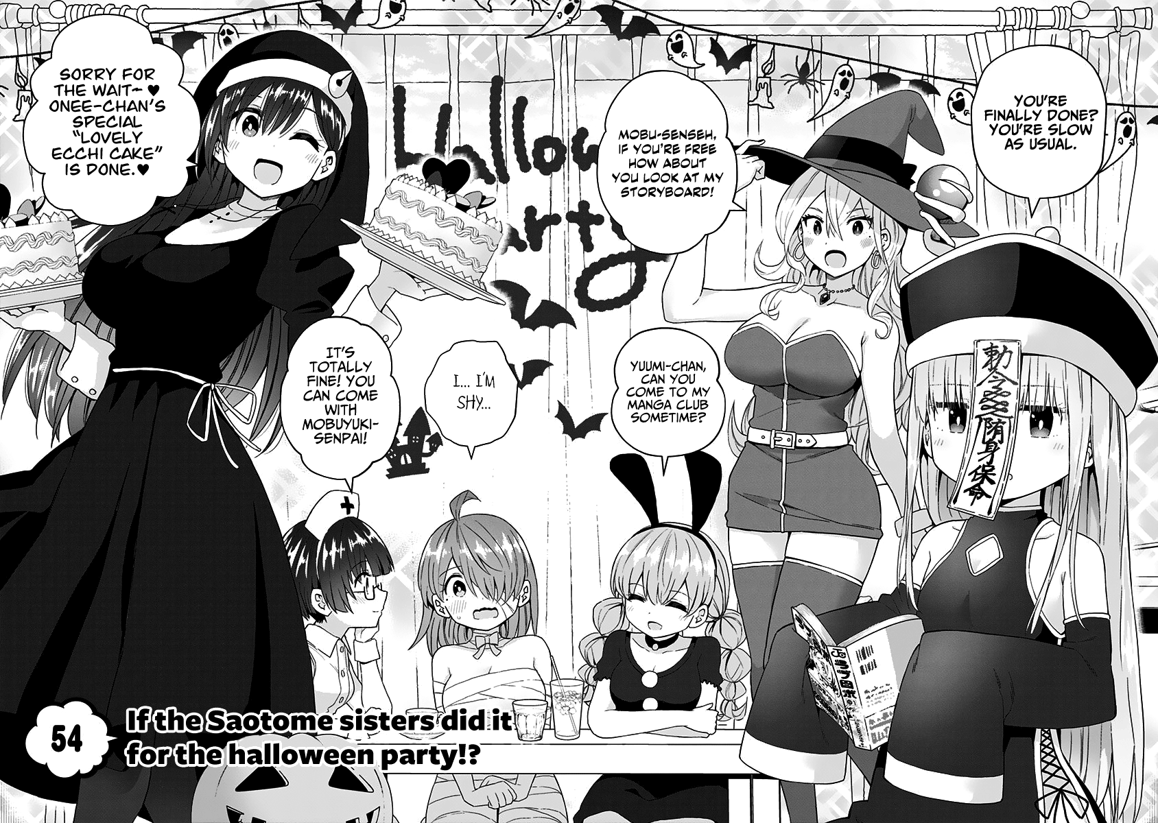 Saotome Shimai Ha Manga No Tame Nara!? Vol.6 Chapter 54: If The Saotome Sisters Did It  For The Halloween Party!? - Picture 3