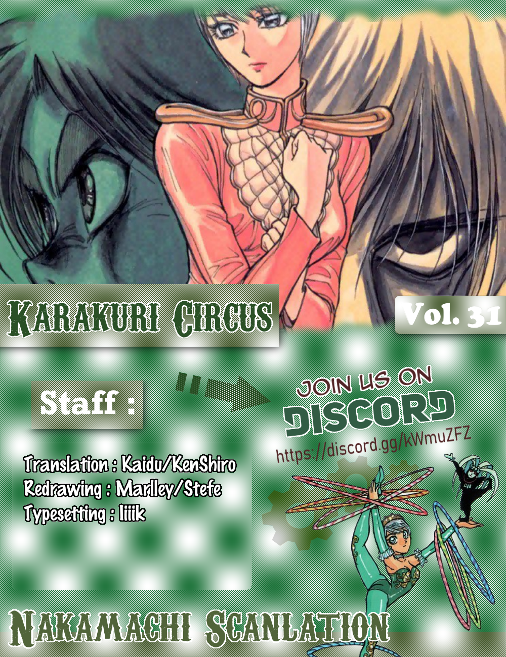 Karakuri Circus Chapter 297: Main Part - Welcome To The Kuroga Village - Act 15: Bubble The Scarlet - Picture 2