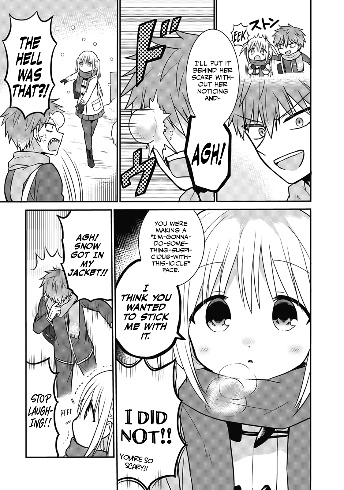Expressionless Kashiwada-San And Emotional Oota-Kun Vol.2 Chapter 17: Oota-Kun And Kashiwada-San's Snowball Fight - Picture 3