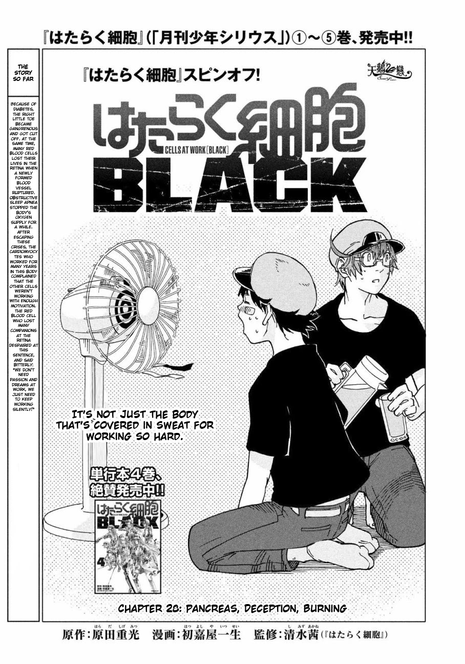Hataraku Saibou Black Chapter 28: Pancreas, Fraud, Inferno - Picture 1