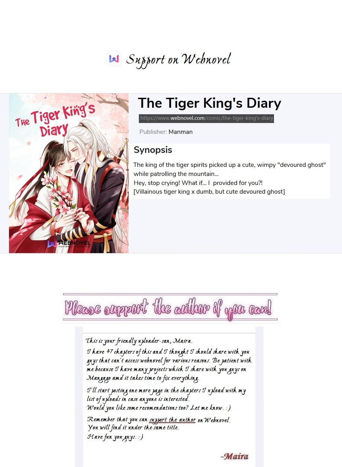 The Tiger King’S Diary Chapter 19 - Picture 1