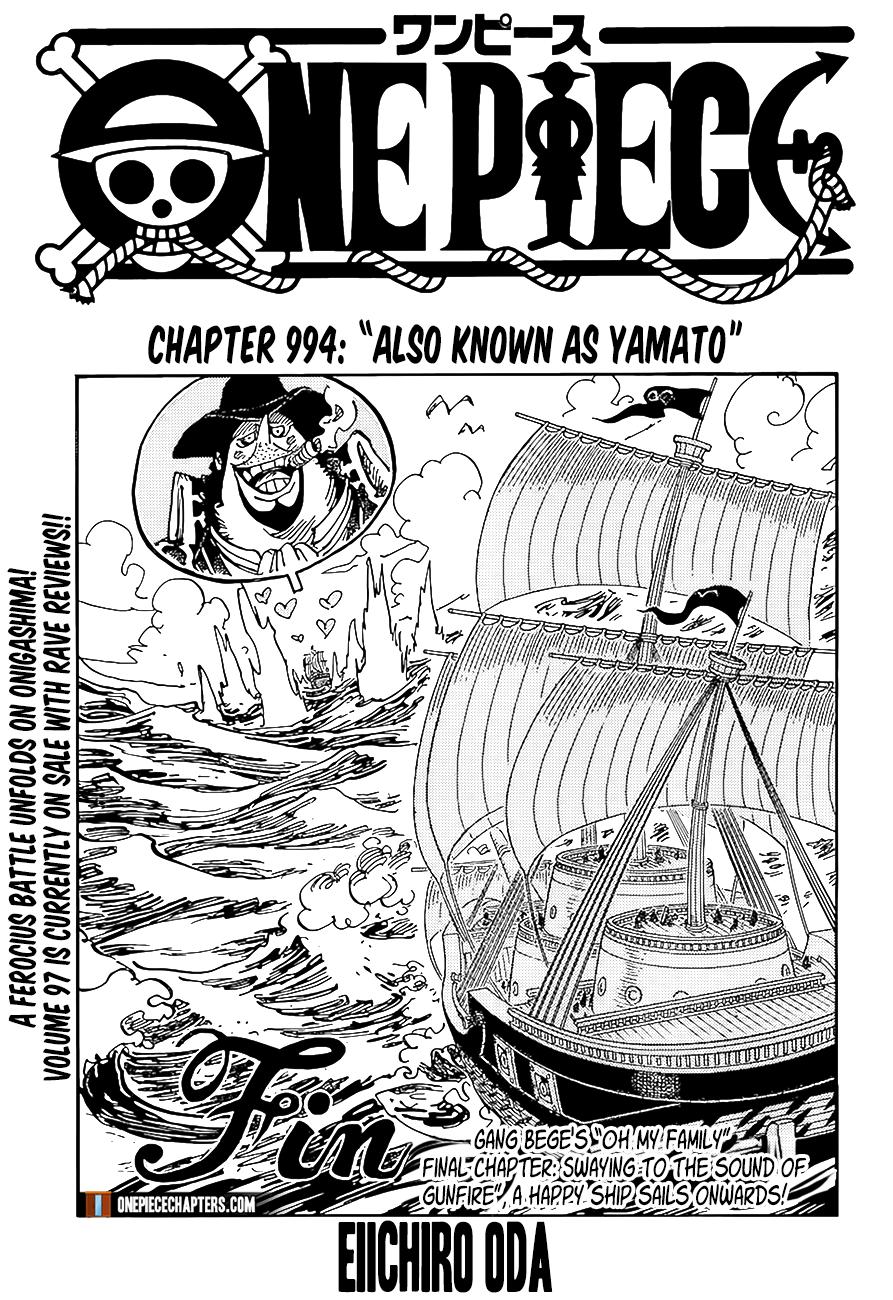 One Piece Chapter 994 - Picture 1