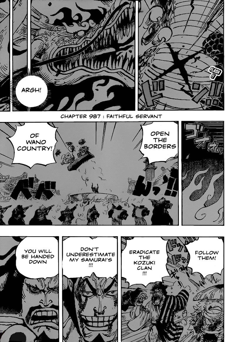 One Piece Chapter 987: Faithful Servant - Picture 3