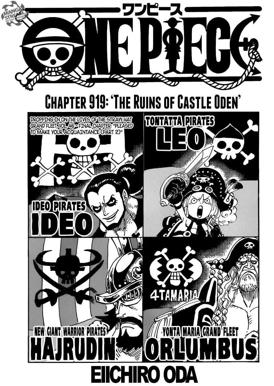 One Piece Chapter 919 - Picture 1