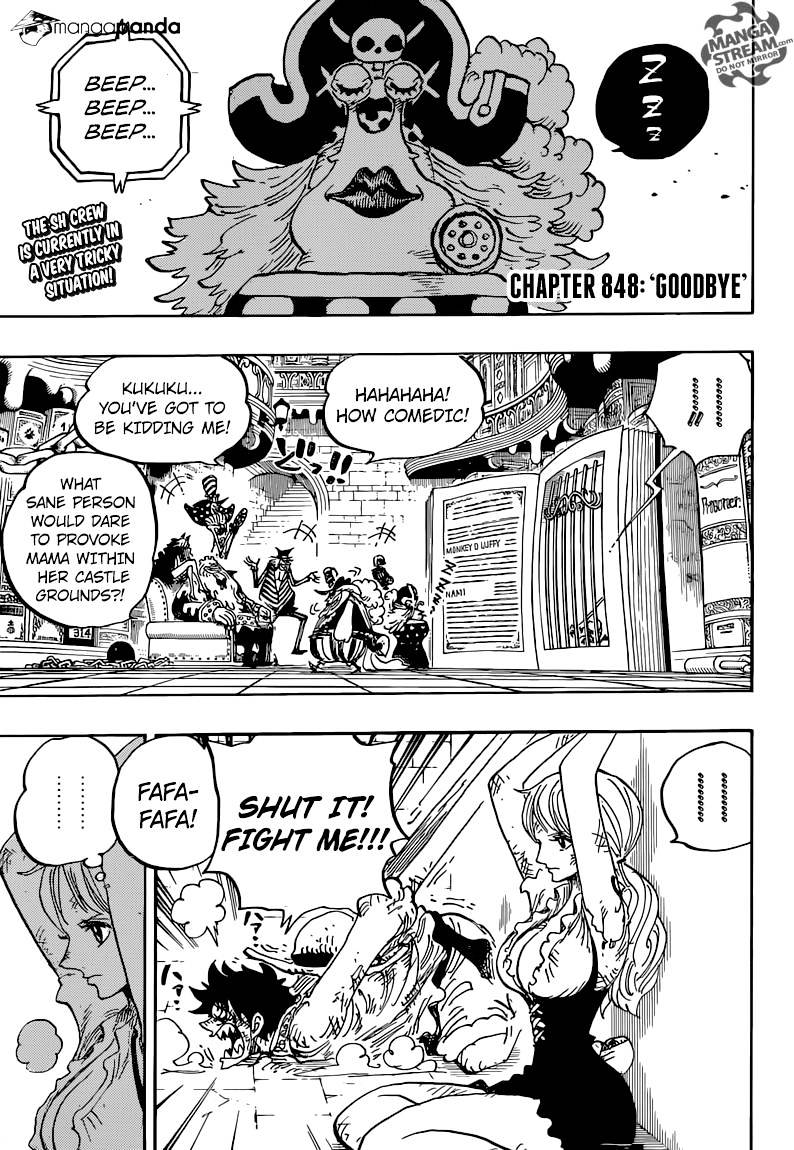 One Piece Chapter 848 : Goobye - Picture 3