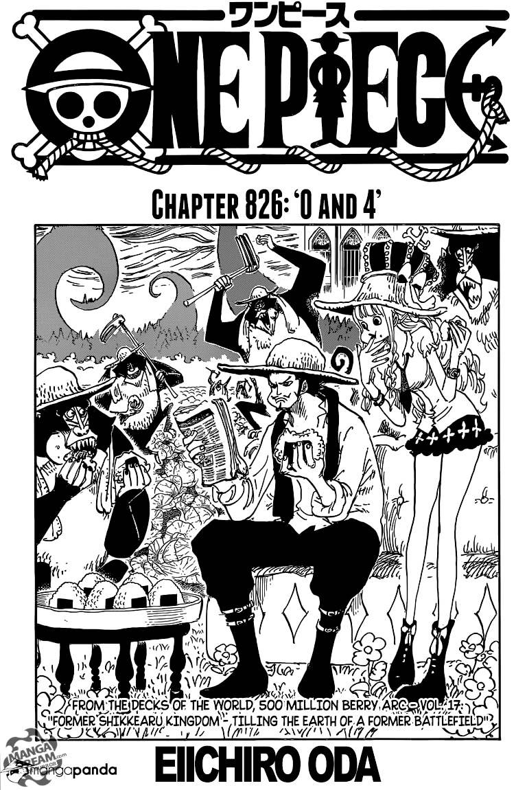 One Piece Chapter 826 : 000 And 004 - Picture 1