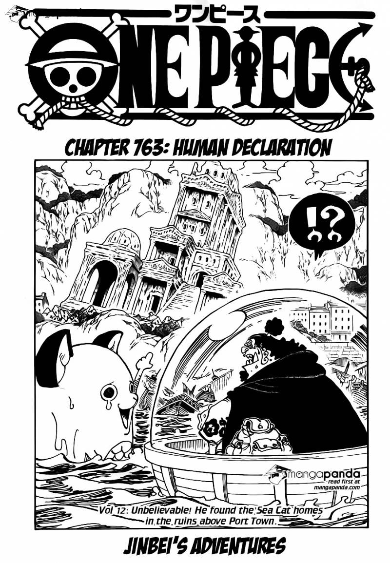 One Piece Chapter 763 : Human Declaration - Picture 1