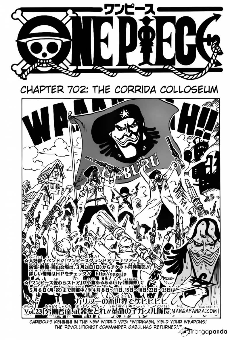 One Piece Chapter 702 : The Corrida Colloseum - Picture 3