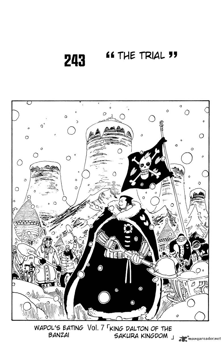 One Piece Chapter 243 : The Trail - Picture 1