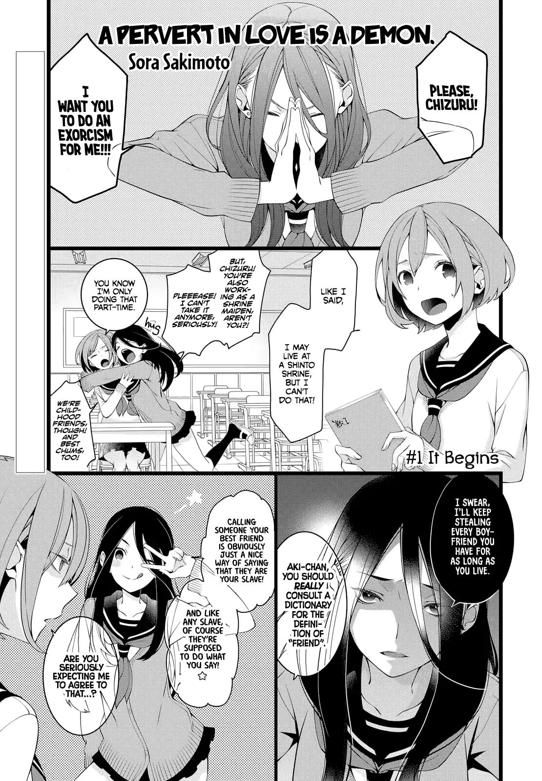 A Pervert In Love Is A Demon. Vol.1 Chapter 1: It Begins - Picture 2