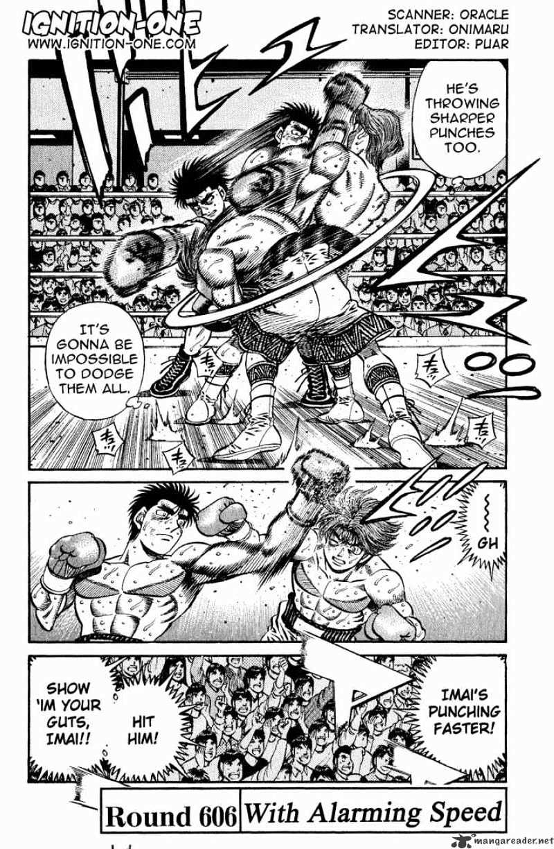 Hajime No Ippo Chapter 606 : Frightening Speed - Picture 2