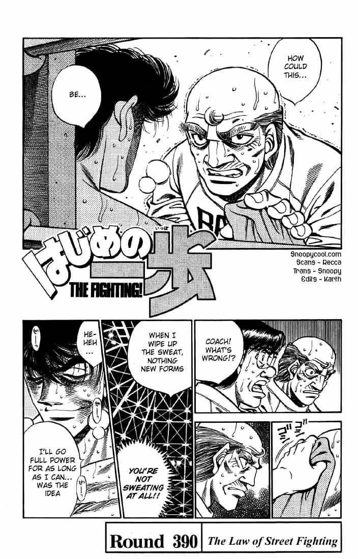Hajime No Ippo Chapter 390 : The Law Of Street Fighting - Picture 1