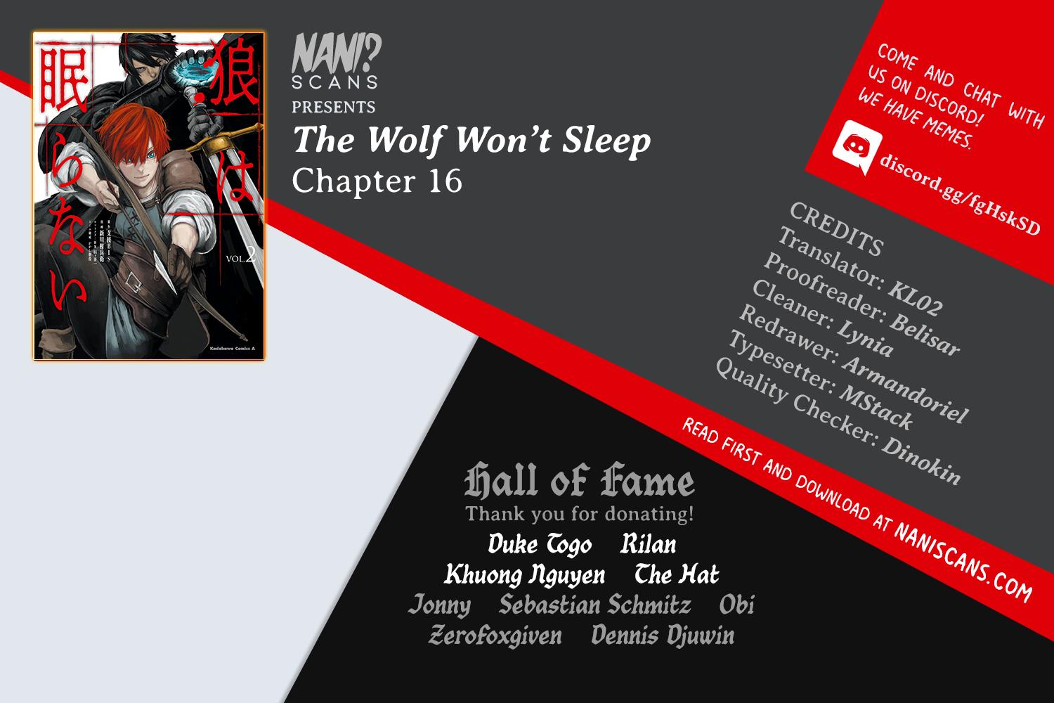 The Wolf Won't Sleep - Page 1