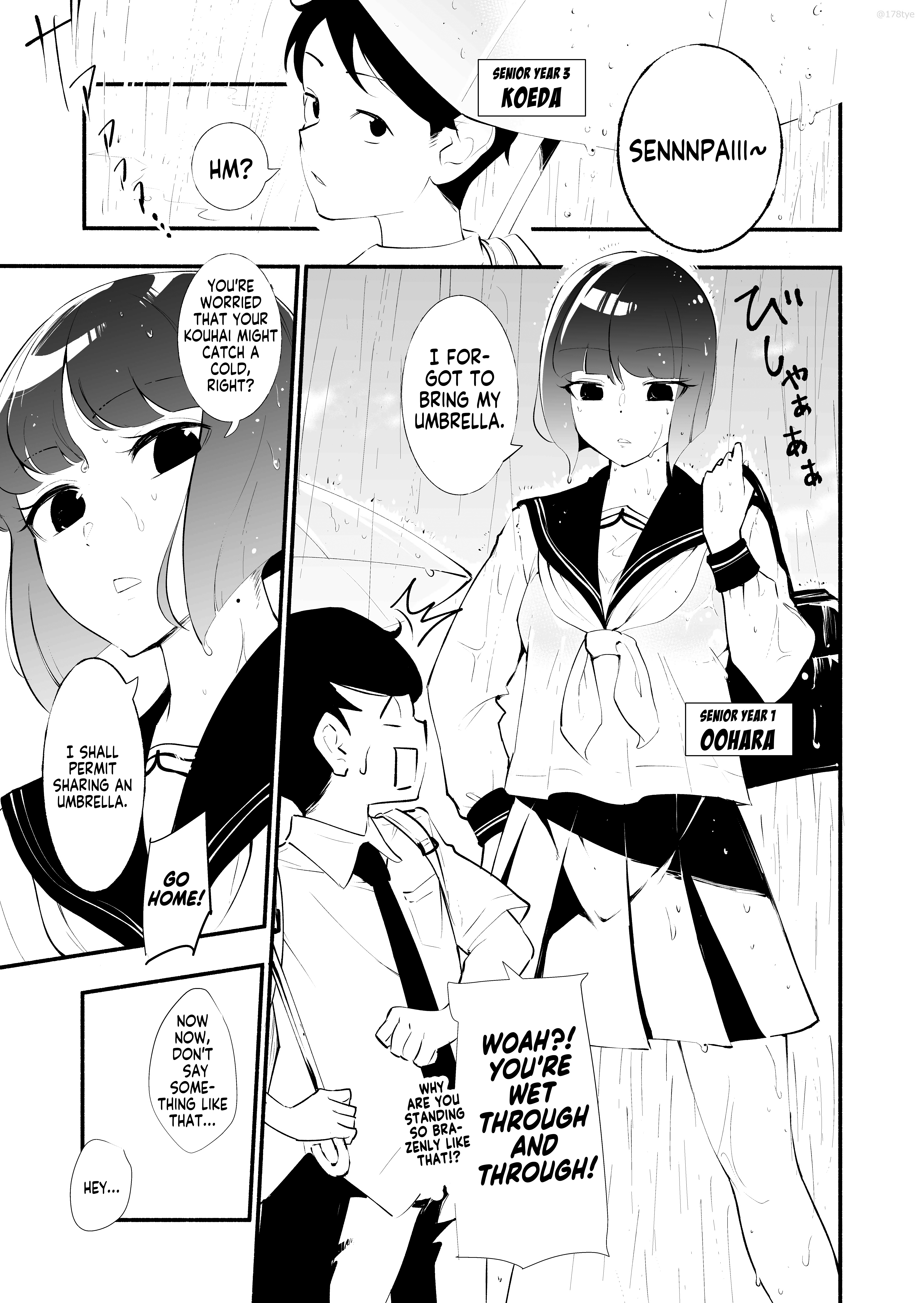 Until The Tall Kouhai (♀) And The Short Senpai (♂) Relationship Develops Into Romance - Page 1