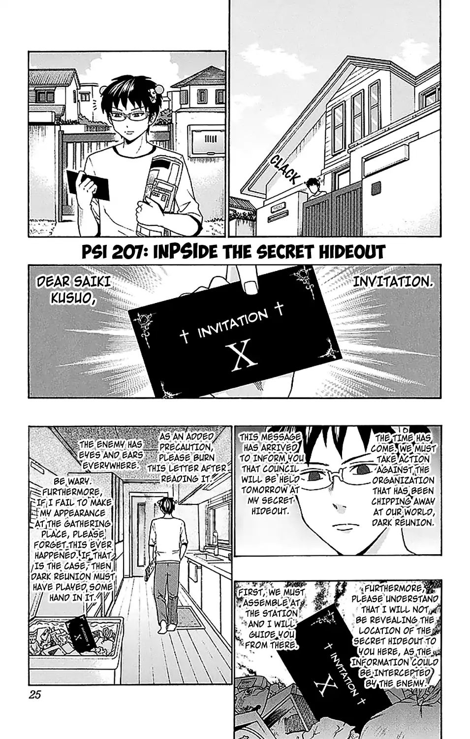Saiki Kusuo No Sainan Chapter 207: Inpside The Secret Hideout - Picture 2