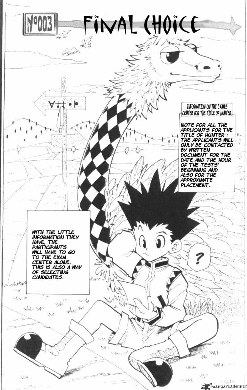 Hunter X Hunter Chapter 3 : Final Choice - Picture 2