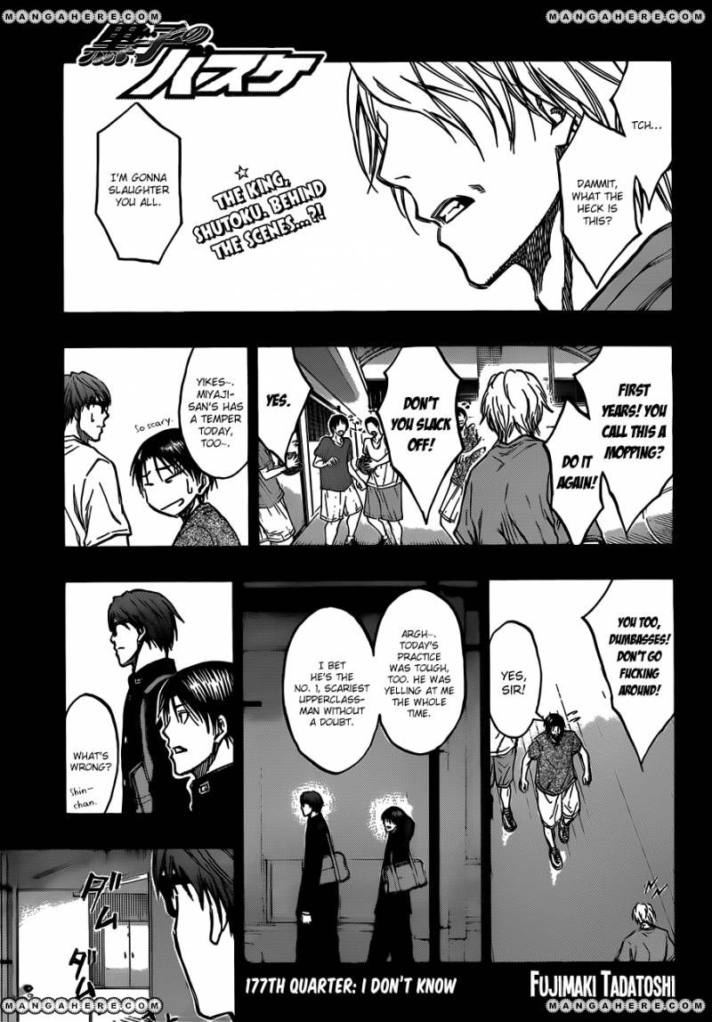 Kuroko No Basket Vol.16 Chapter 177 : I Don't Know - Picture 1
