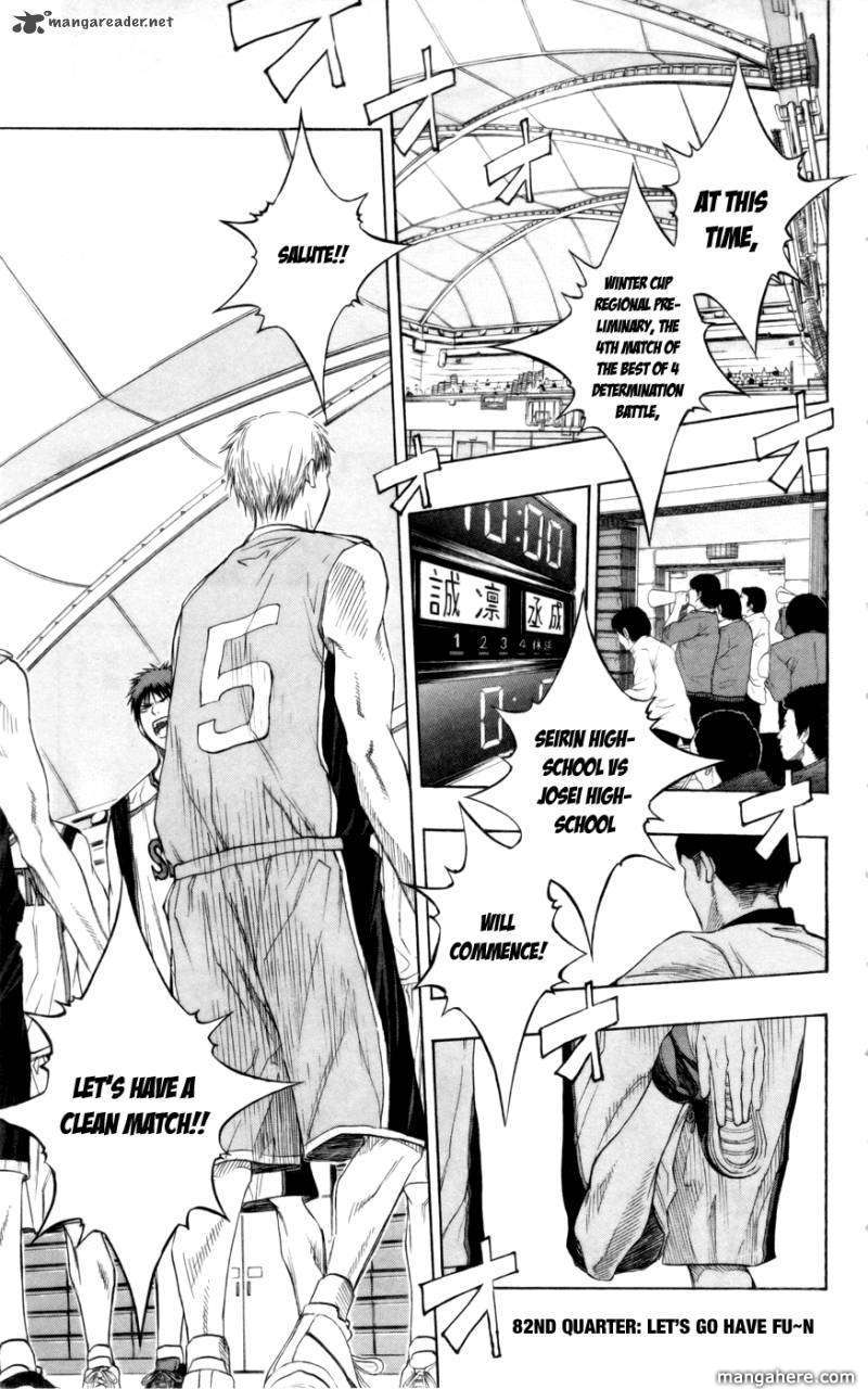 Kuroko No Basket Vol.10 Chapter 082 : Let's Go Have Fu~N - Picture 1