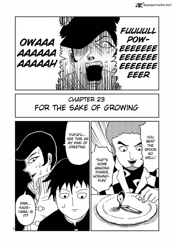Mob Psycho 100 Chapter 23 : For The Sake Of Growing - Picture 2