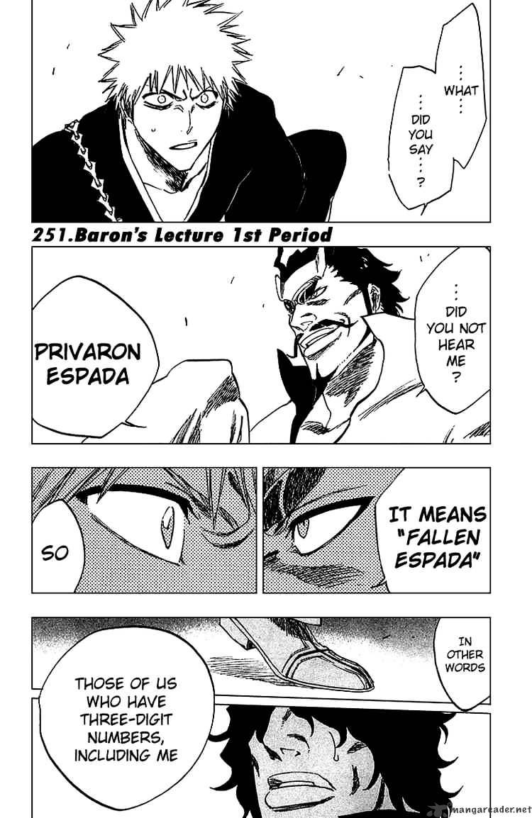 Bleach Chapter 251 : Baron's Lecture 1St Period - Picture 1