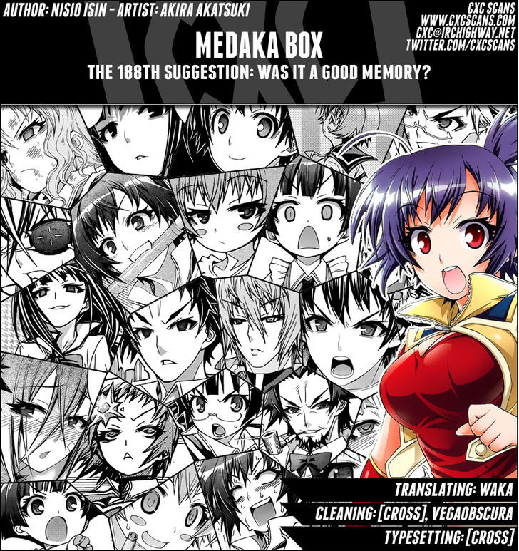 Medaka Box Vol.22 Chapter 188 : Was It A Good Memory? - Picture 1