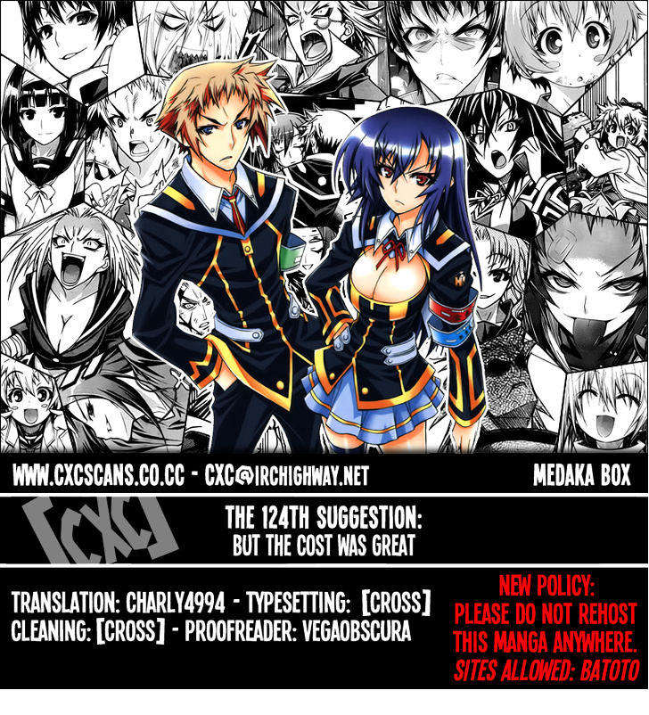 Medaka Box Vol.14 Chapter 124 : But The Cost Was Great - Picture 1