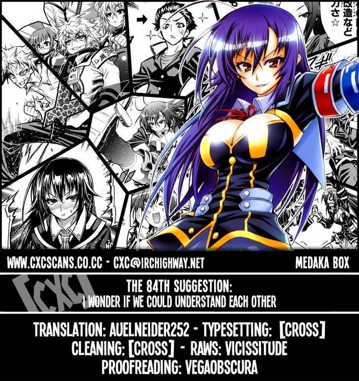 Medaka Box Vol.10 Chapter 84 : I Wonder If We Could Understand Each Other - Picture 1
