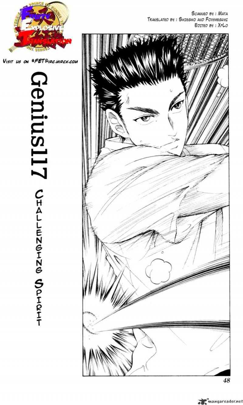 Prince Of Tennis Chapter 117 : Challenging Spirit - Picture 1