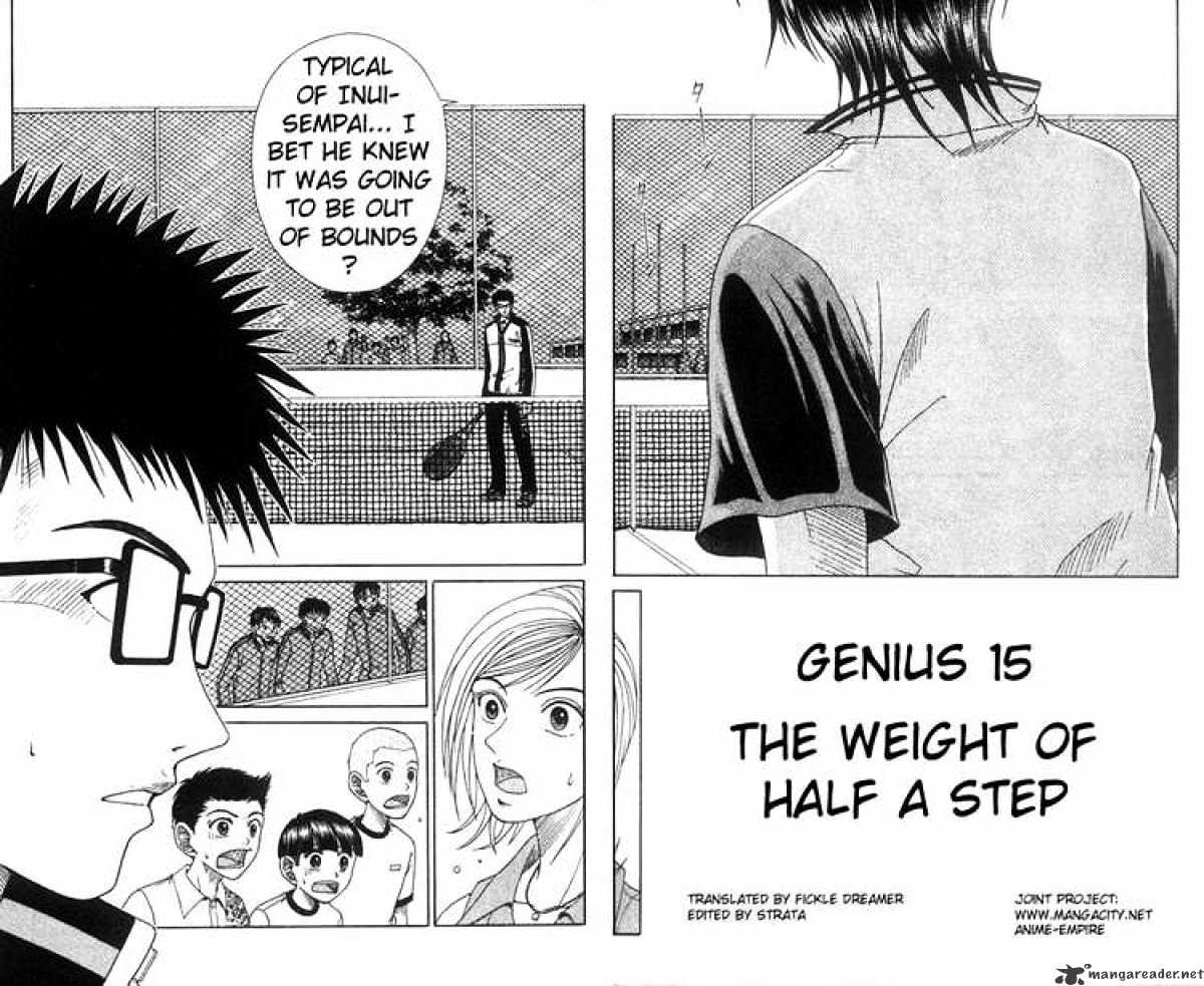 Prince Of Tennis Chapter 15 : The Weight Of Half A Step - Picture 1