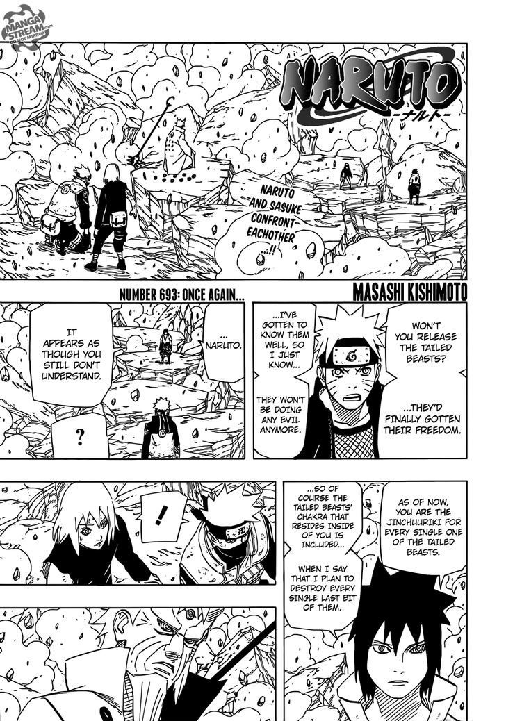Naruto Vol.72 Chapter 693 : Once Again... - Picture 1