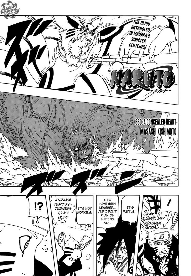 Naruto Vol.69 Chapter 660 : A Concealed Heart - Picture 1