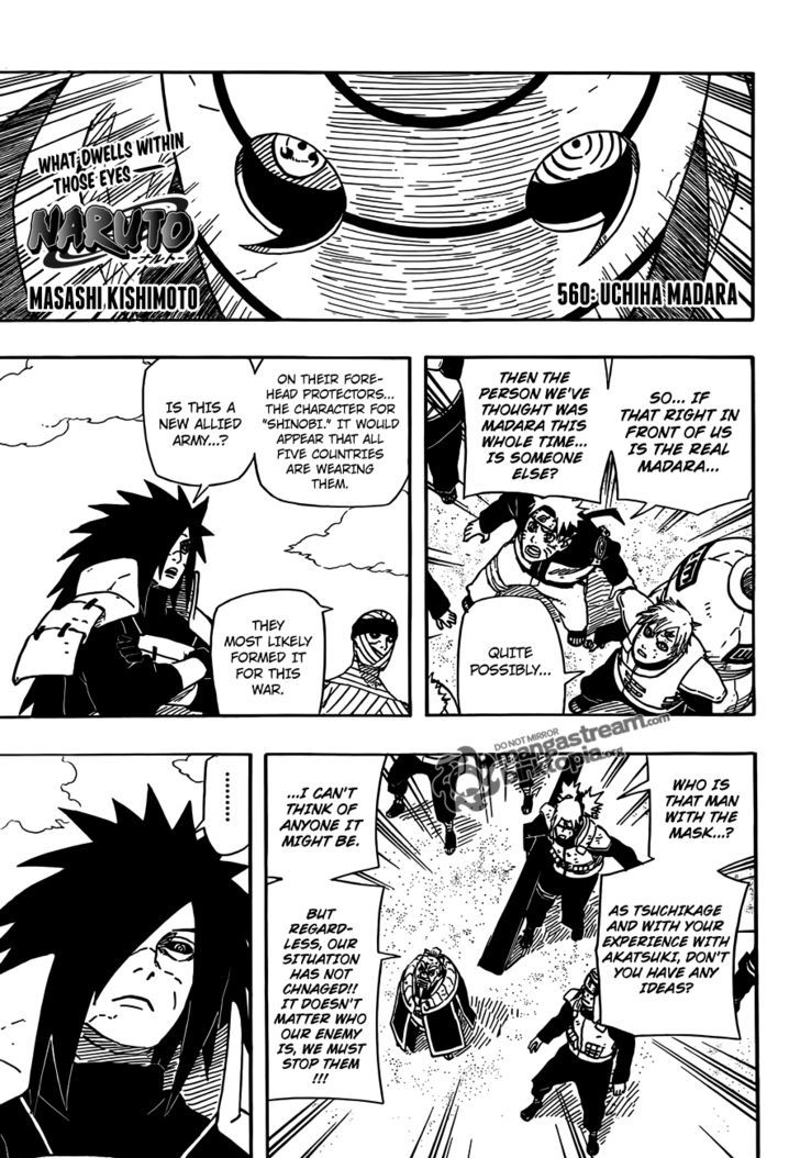 Naruto Vol.59 Chapter 560 : Uchiha Madara - Picture 1