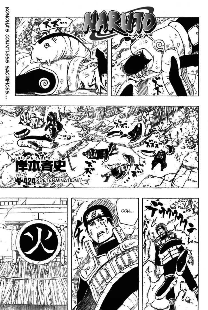 Naruto Vol.46 Chapter 424 : Determination - Picture 1