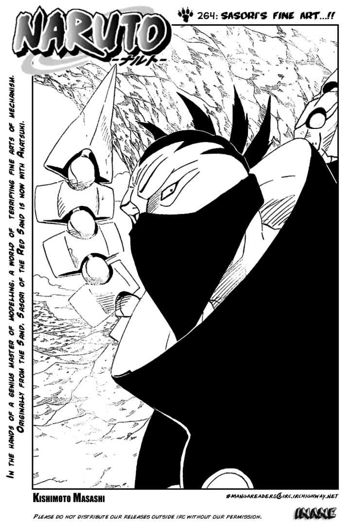Naruto Vol.30 Chapter 264 : Sasori's Fine Art...!! - Picture 1