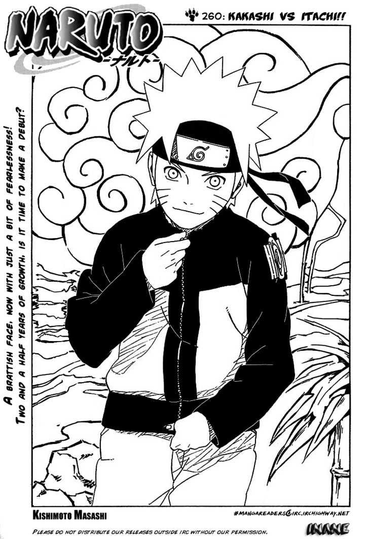 Naruto Vol.29 Chapter 260 : Kakashi Vs. Itachi - Picture 1