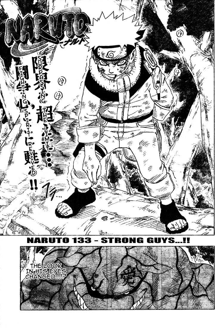 Naruto Vol.15 Chapter 133 : Strong Guys...!! - Picture 1