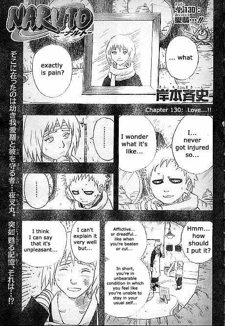 Naruto Vol.15 Chapter 130 : Love..!! - Picture 1