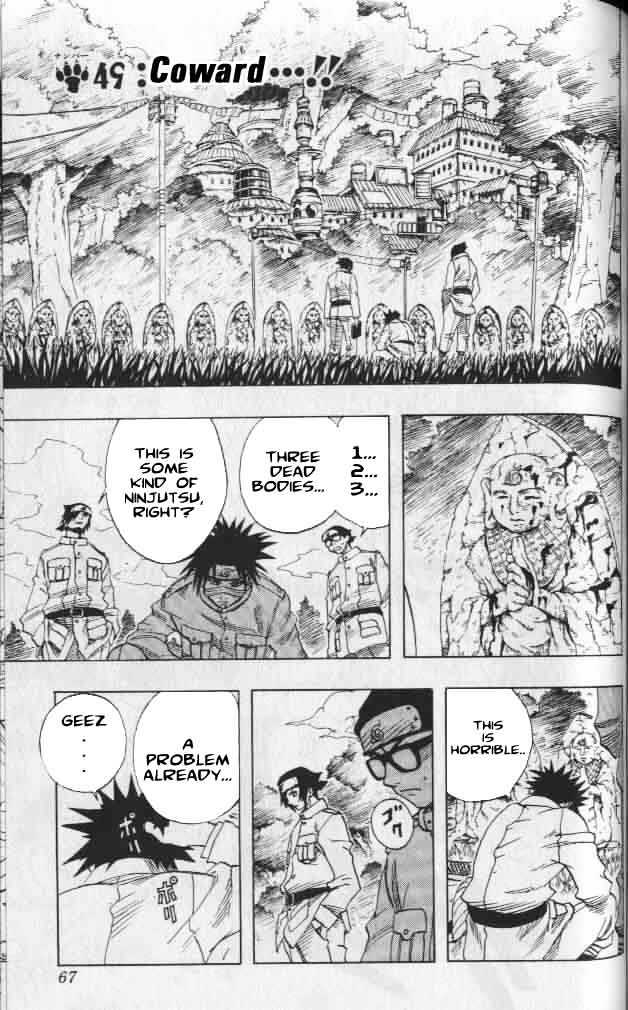 Naruto Vol.6 Chapter 49 : Coward...!! - Picture 1