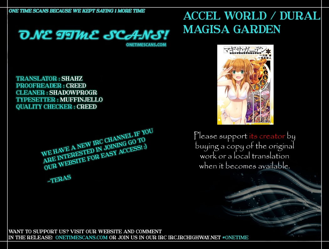 Accel World / Dural - Magisa Garden Vol.2 Chapter 9 : She Wished For Growth, But Not For A Way To Control It. - Picture 1
