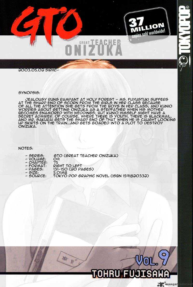 Great Teacher Onizuka Chapter 75 - Picture 1